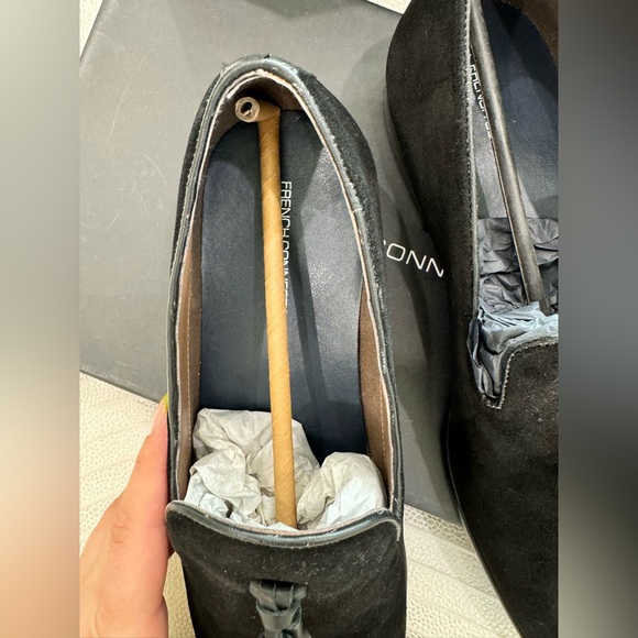 French Connection Mens leather Tassel loafers in black UK size 9- US size 10 - Picture 9 of 10